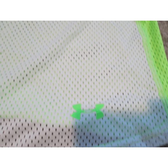 NEW Women's Small UNDER ARMOUR Victory Pinney Tank Top White/Green 1236469 003 - Picture 2 of 4